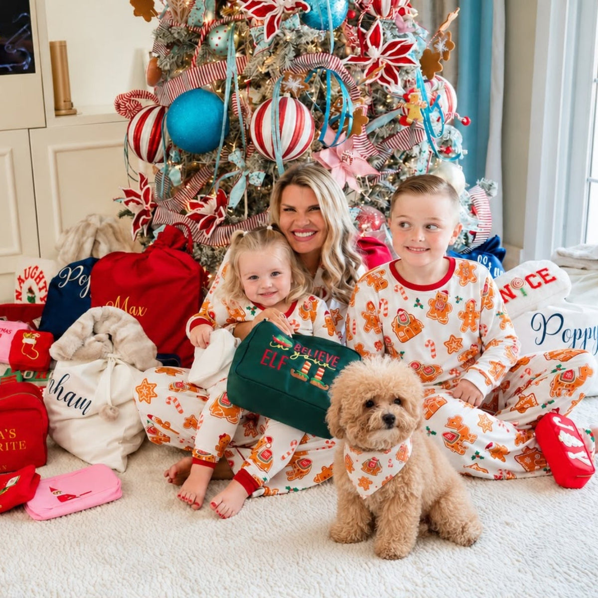 Personalised Gingerbread Camels Adult Pyjamas Set - The Happy Tribe