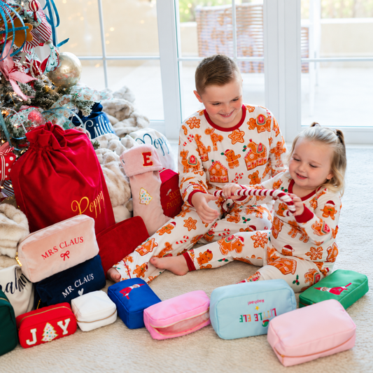 Personalised Gingerbread Camels Kids Christmas Pyjama Set - The Happy Tribe