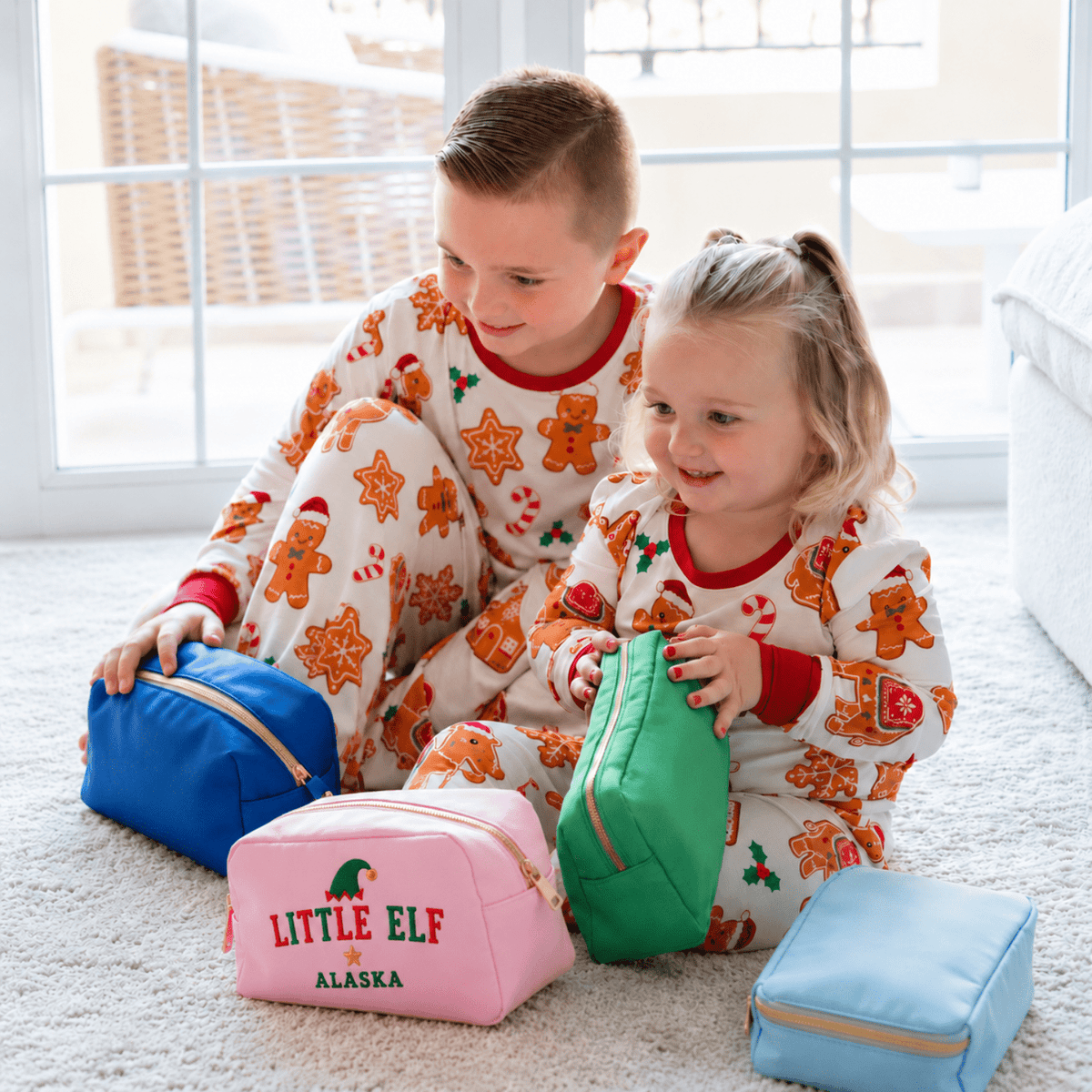 Personalised Gingerbread Camels Kids Christmas Pyjama Set - The Happy Tribe