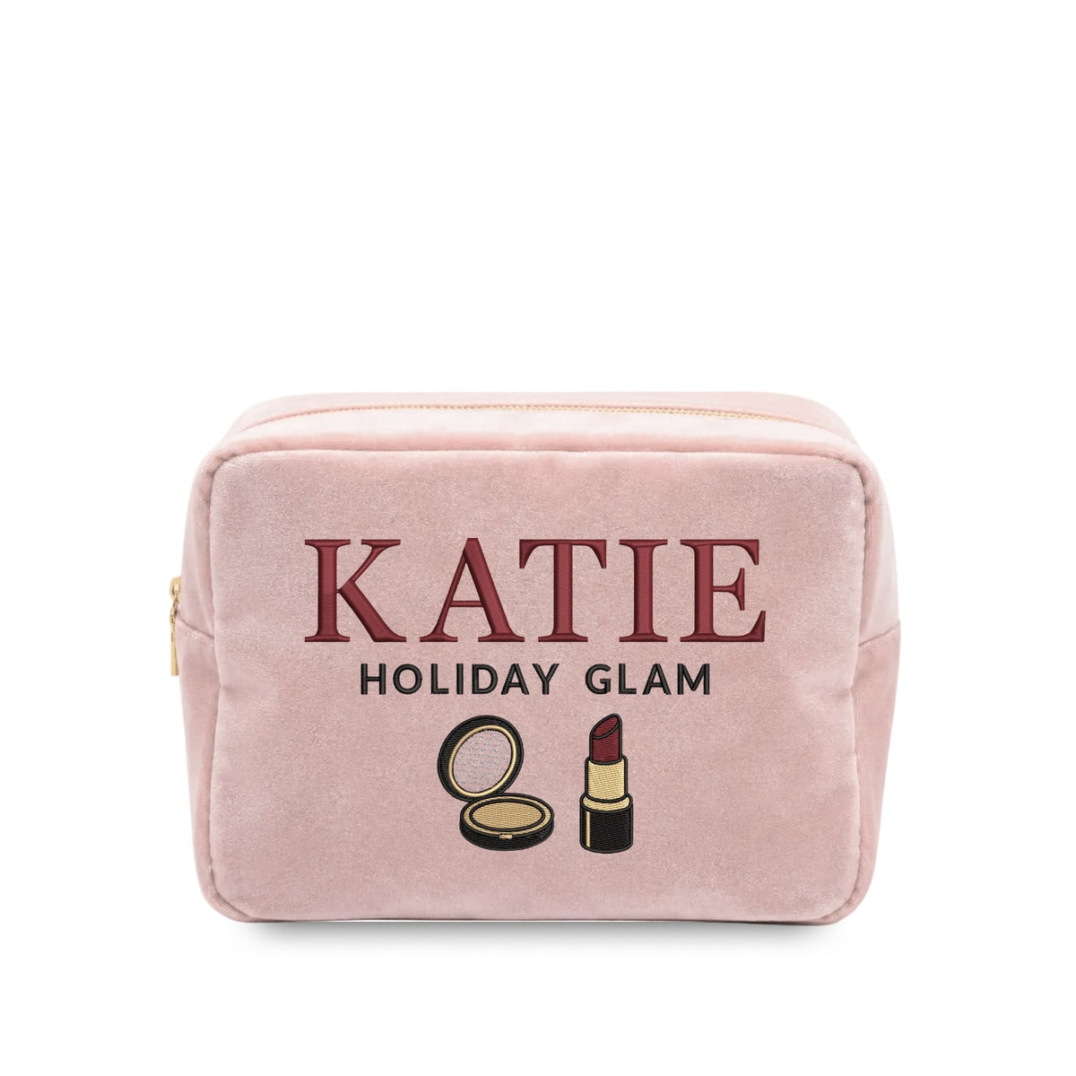 Personalised “Holiday Glam” Velvet Pouch - The Happy Tribe