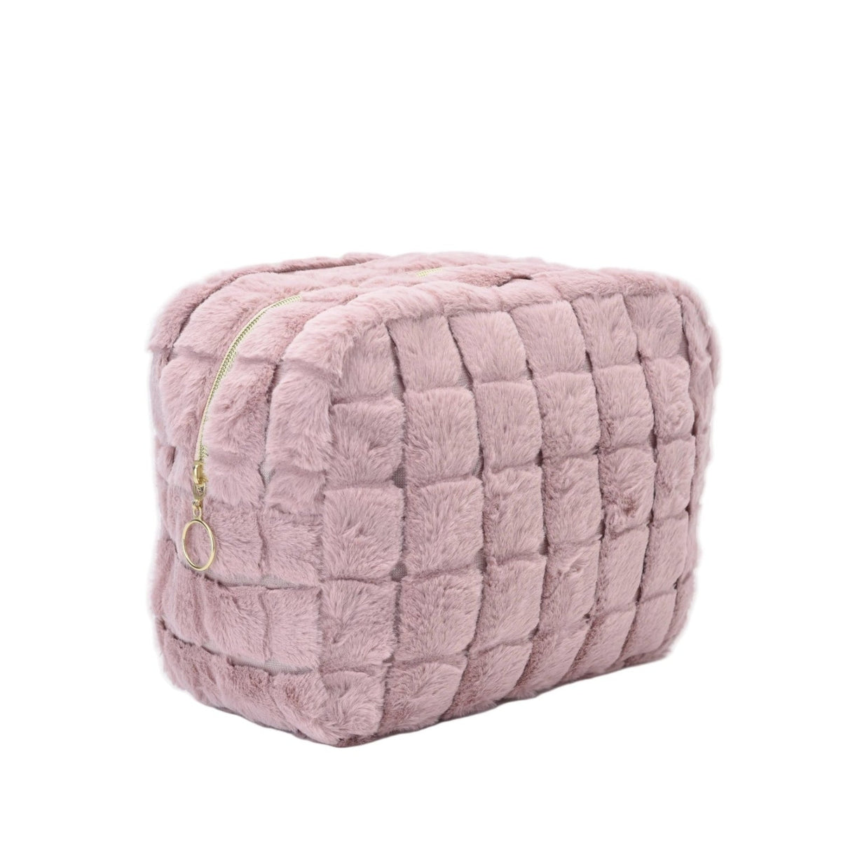 Personalised Large Faux Fur Pouch - The Happy Tribe