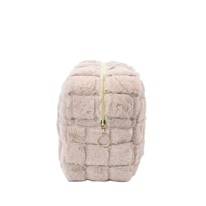 Personalised Large Faux Fur Pouch - The Happy Tribe