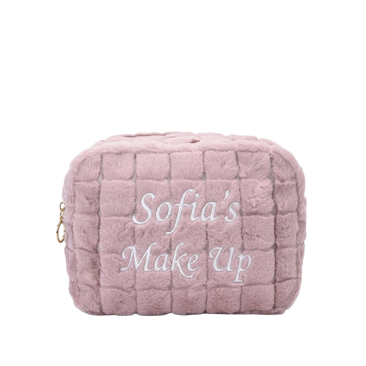 Personalised Large Faux Fur Pouch - The Happy Tribe