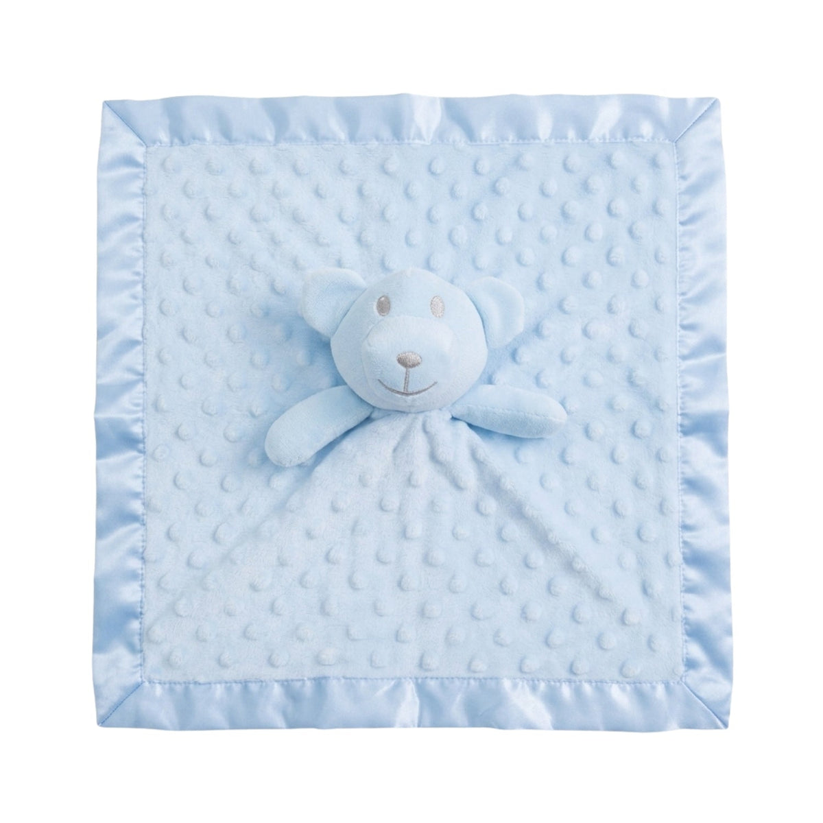 Personalised Little Bear Baby Comforter, Blue - The Happy Tribe