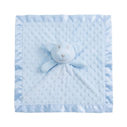 Personalised Little Bear Baby Comforter, Blue - The Happy Tribe