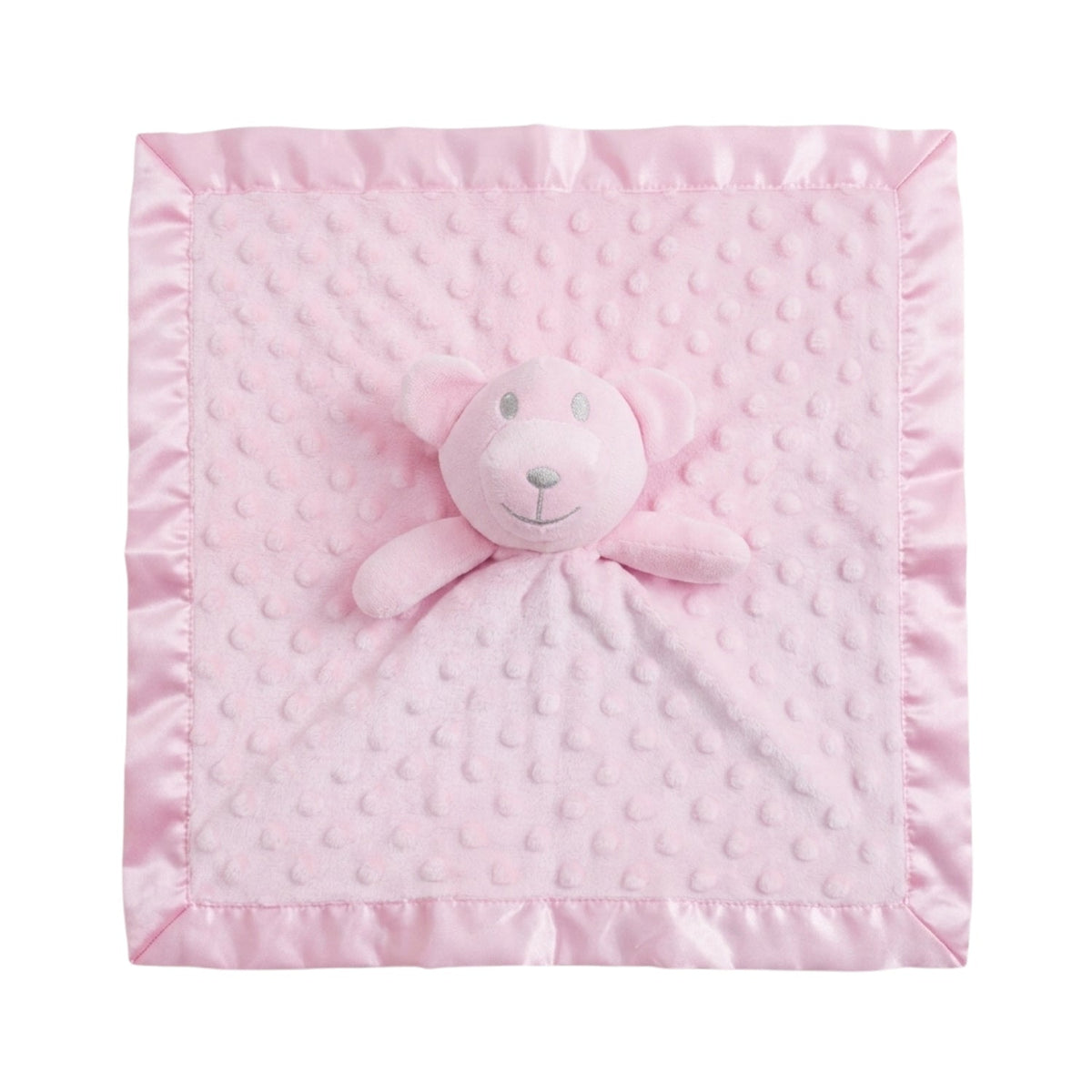 Personalised Little Bear Baby Comforter, Pink - The Happy Tribe