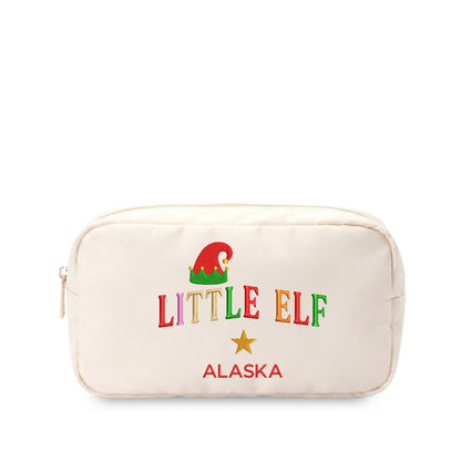 Personalised “Little Elf” Christmas Pouch - The Happy Tribe