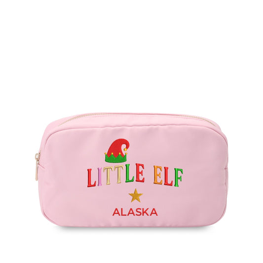 Personalised “Little Elf” Christmas Pouch - The Happy Tribe