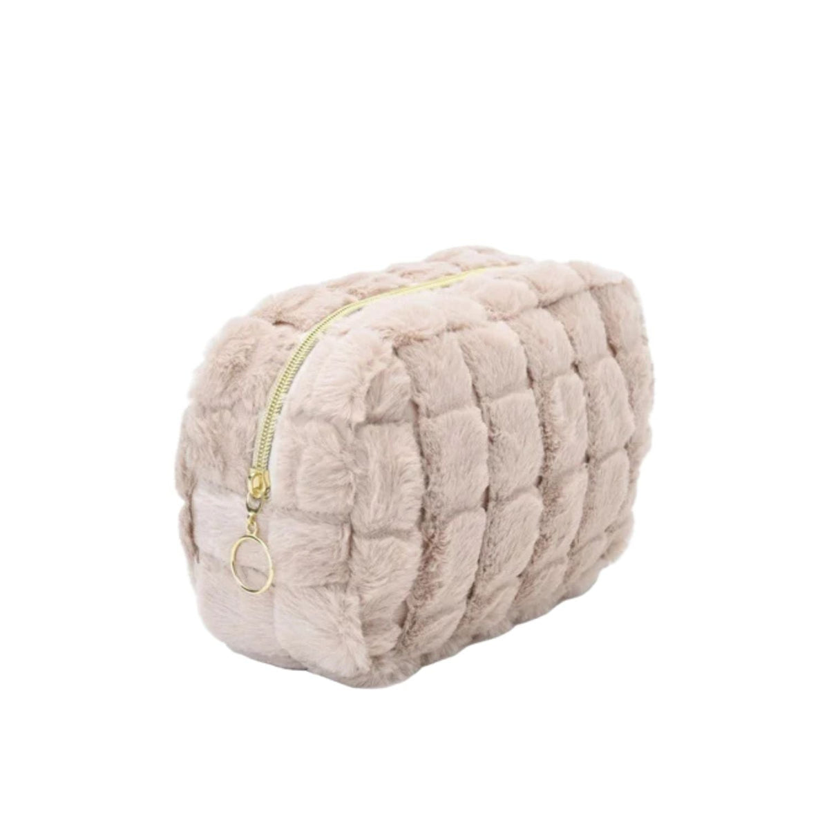 Personalised Medium Faux Fur Pouch - The Happy Tribe