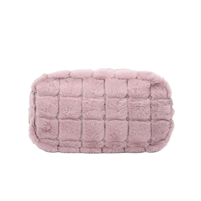 Personalised Medium Faux Fur Pouch - The Happy Tribe