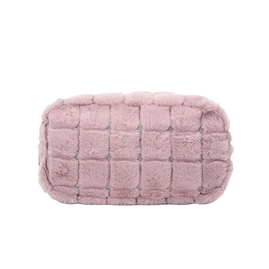 Personalised Medium Faux Fur Pouch - The Happy Tribe