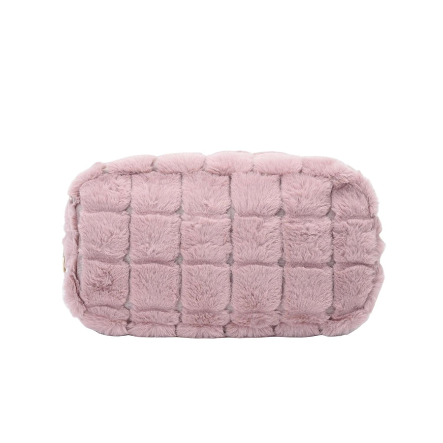 Personalised Medium Faux Fur Pouch
