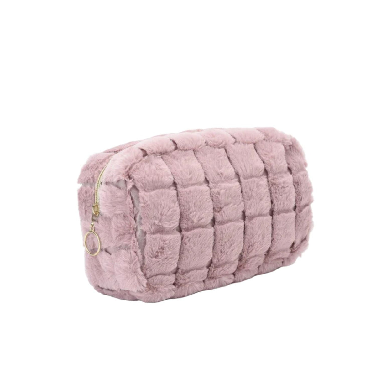 Personalised Medium Faux Fur Pouch - The Happy Tribe