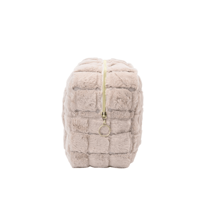 Personalised Medium Faux Fur Pouch - The Happy Tribe