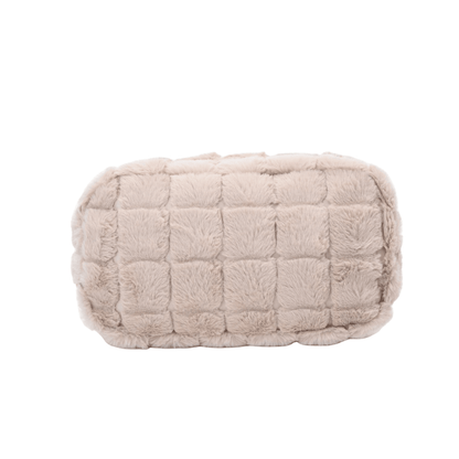 Personalised Medium Faux Fur Pouch - The Happy Tribe