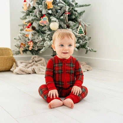 Personalised Merry & Plaid Baby Onesie - The Happy Tribe