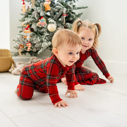 Personalised Merry & Plaid Baby Onesie - The Happy Tribe