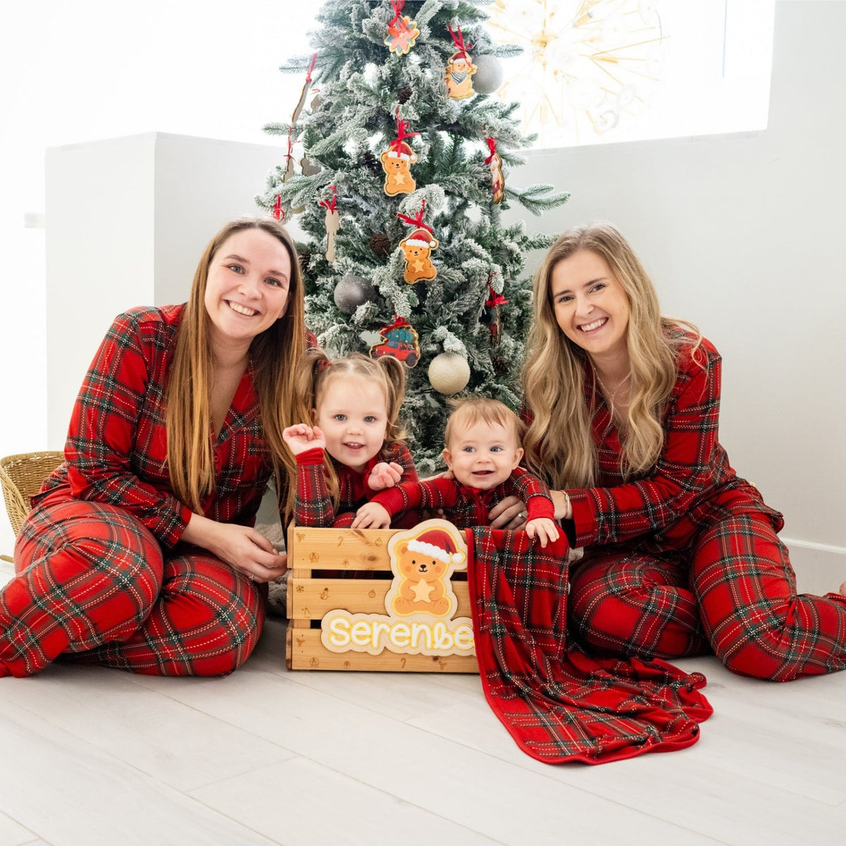 Personalised Merry & Plaid Baby Onesie - The Happy Tribe