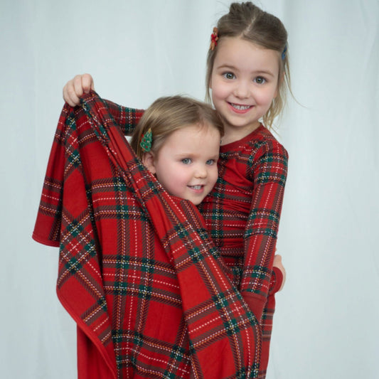 Personalised Merry & Plaid Blanket - The Happy Tribe