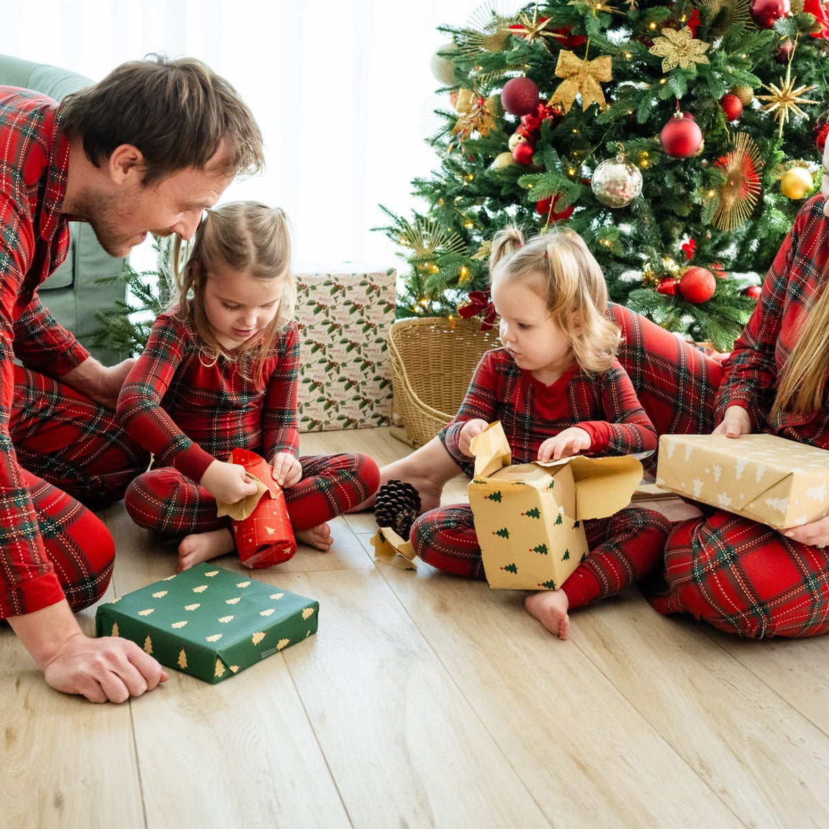 Personalised Merry & Plaid Kids Pyjama Set - The Happy Tribe