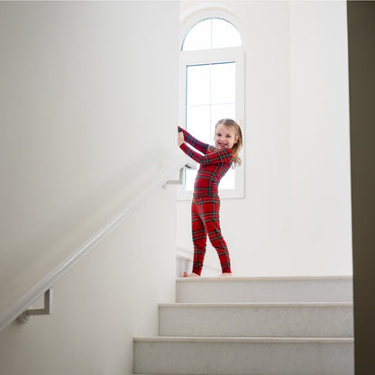 Personalised Merry & Plaid Kids Pyjama Set - The Happy Tribe