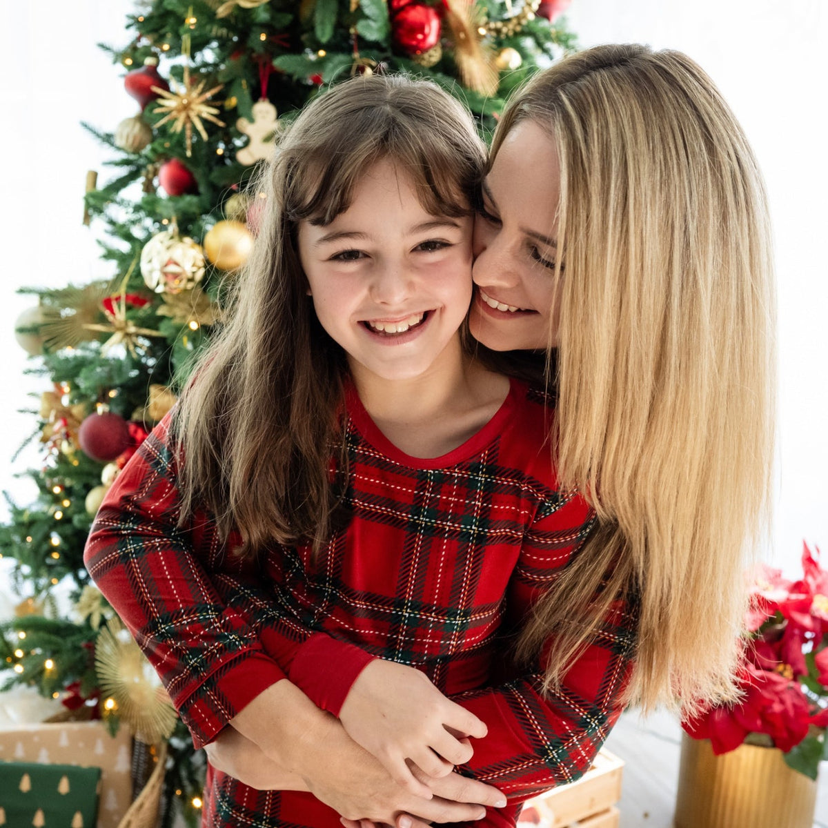 Personalised Merry & Plaid Kids Pyjama Set - The Happy Tribe
