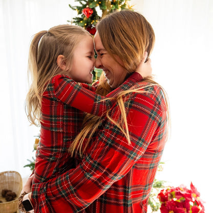 Personalised Merry & Plaid Kids Pyjama Set - The Happy Tribe