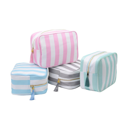 Personalised Stripe Large Pouch - The Happy Tribe