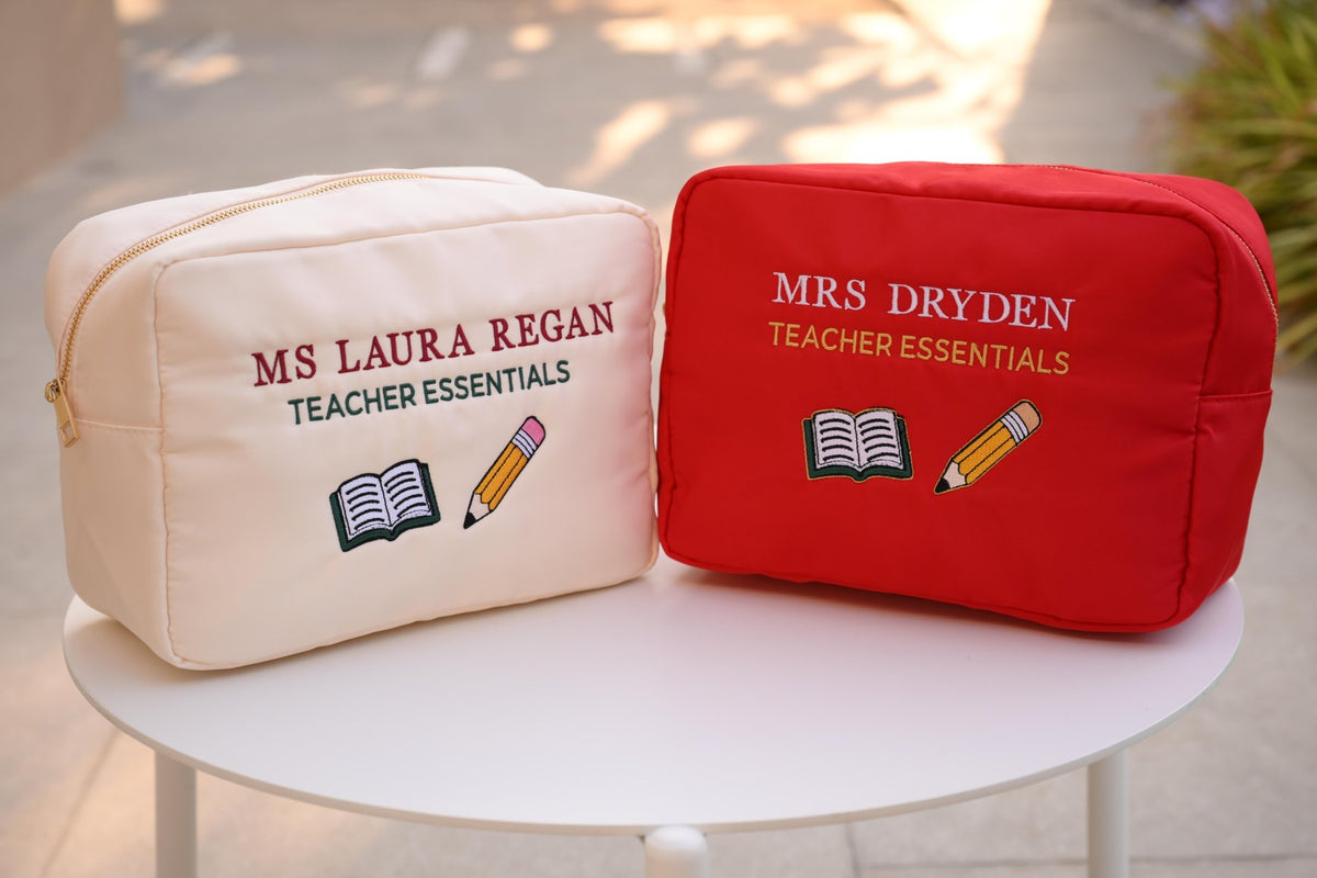 Personalised “Teacher Essentials” Pouch - The Happy Tribe