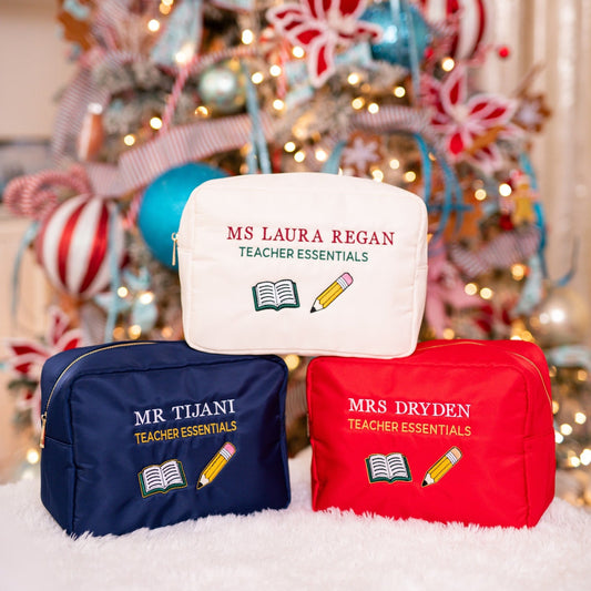 Personalised “Teacher Essentials” Pouch - The Happy Tribe