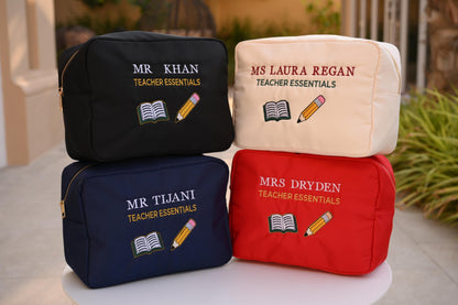 Personalised “Teacher Essentials” Pouch - The Happy Tribe