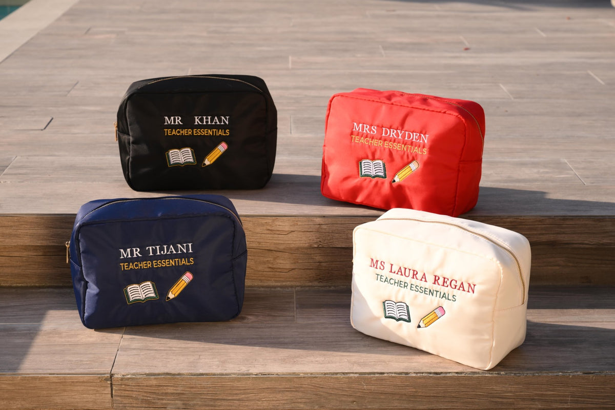 Personalised “Teacher Essentials” Pouch - The Happy Tribe