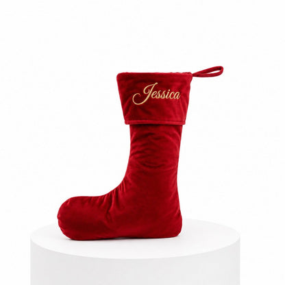 Personalised Velvet Christmas Stocking - The Happy Tribe