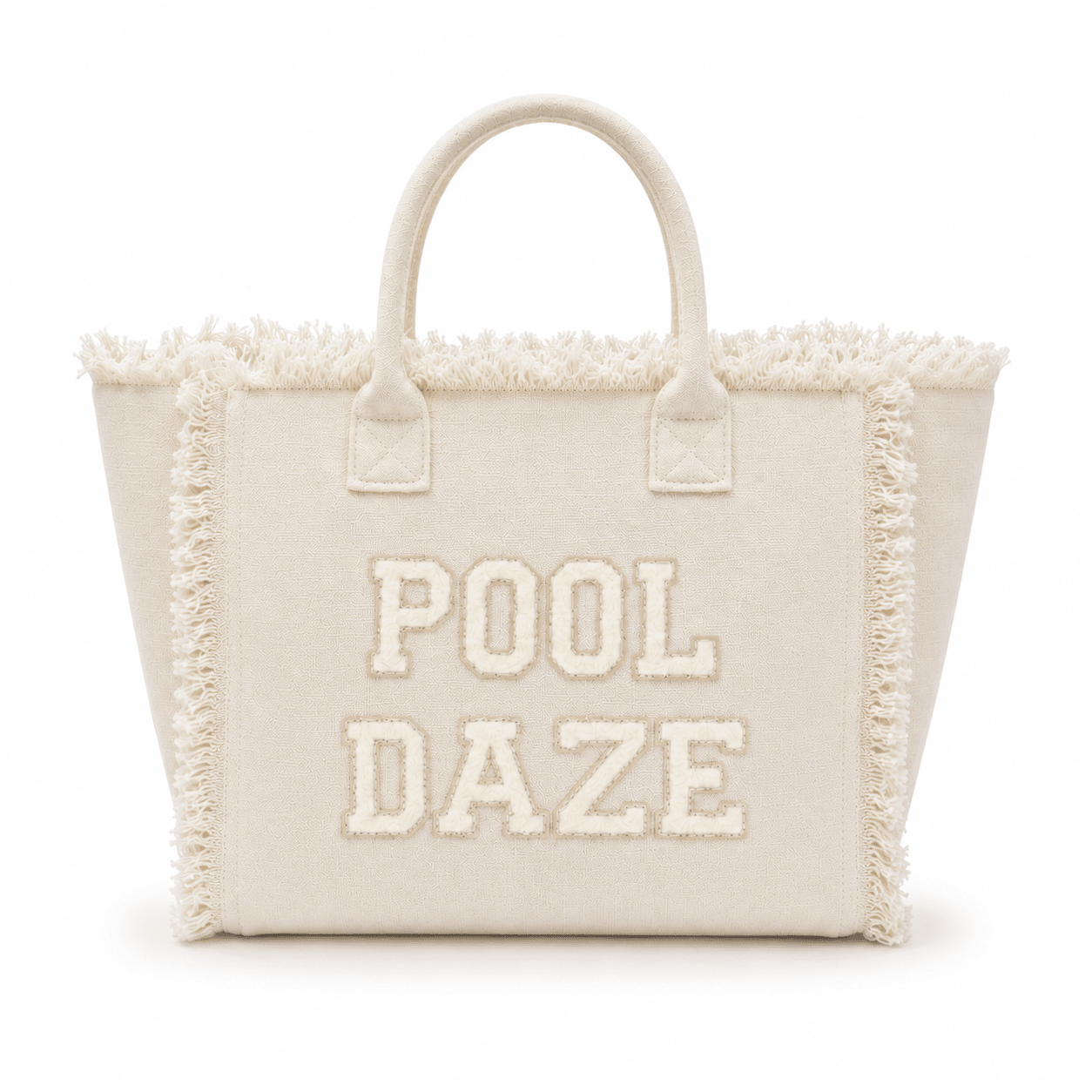 "Pool Daze" St Barths Tote Bag, Yellow - The Happy Tribe