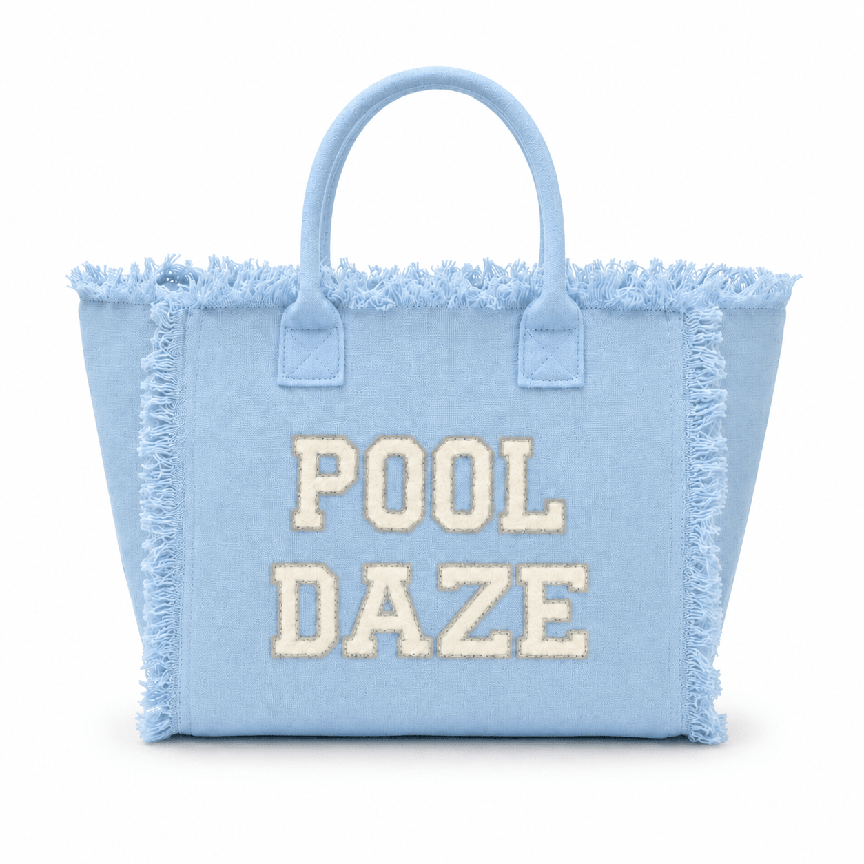 "Pool Daze" St Barths Tote Bag, Yellow - The Happy Tribe