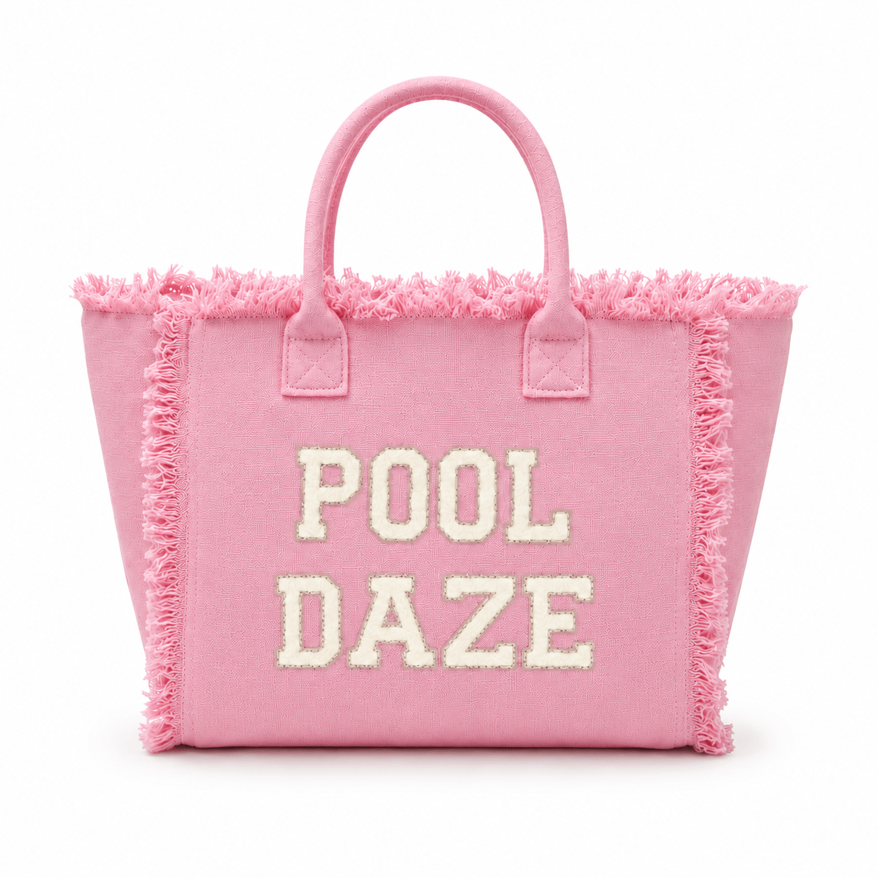 "Pool Daze" St Barths Tote Bag, Yellow - The Happy Tribe