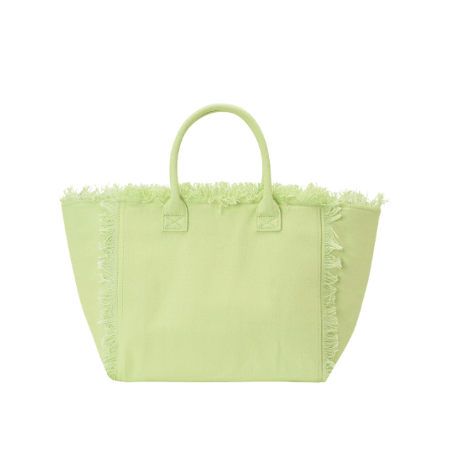 "Pool Daze" St Barths Tote Bag, Yellow - The Happy Tribe