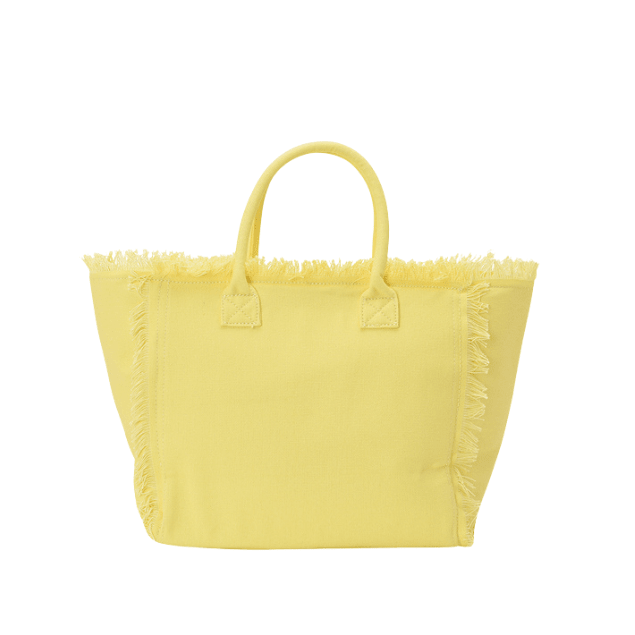 "Pool Daze" St Barths Tote Bag, Yellow - The Happy Tribe