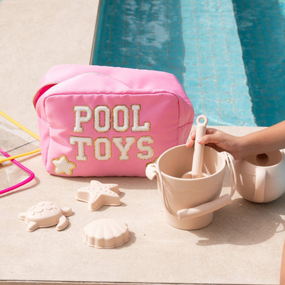 Pool Toys Kids Pouch – Large Candy Pink - The Happy Tribe