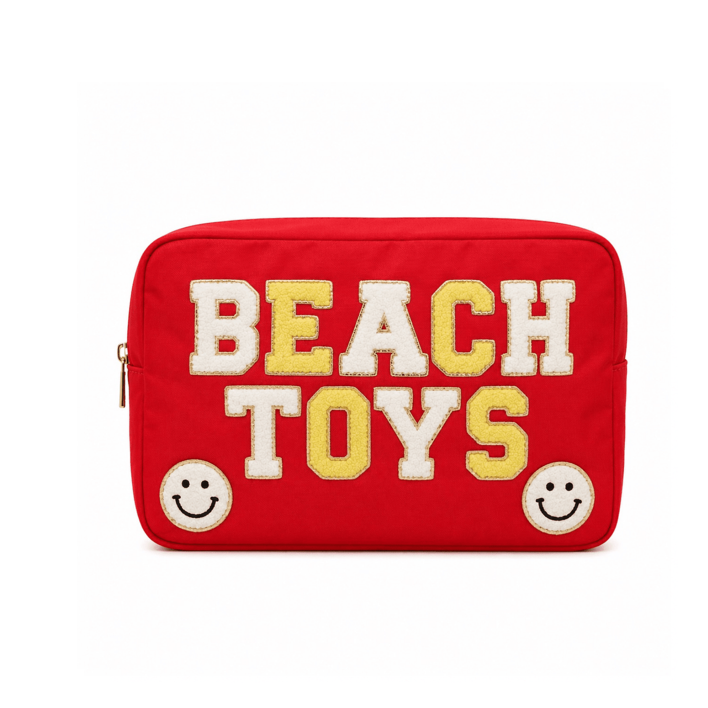 "Pool Toys" Large Pouch, Red - The Happy Tribe