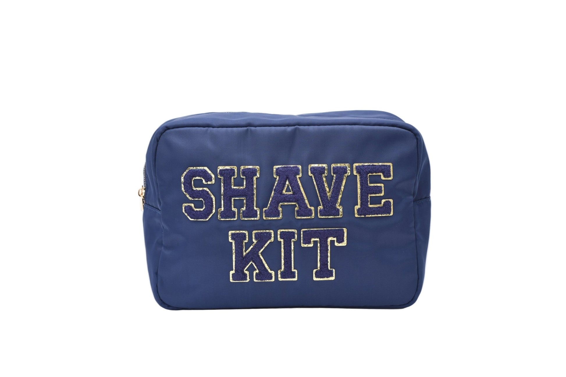 "Shave Kit" Large Pouch, Navy - The Happy Tribe