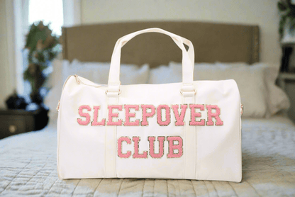 "Sleepover Club" Gym & Weekend Bag, Cream - The Happy Tribe