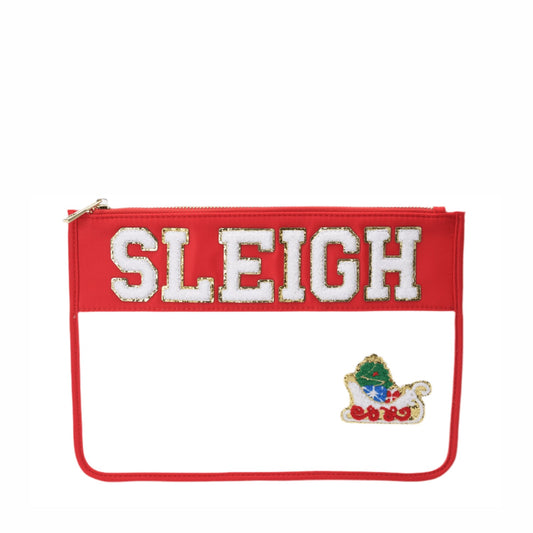 “Sleigh” Christmas Clear Pouch. - The Happy Tribe