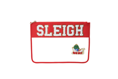 SLEIGH Christmas Clear Pouch – Festive Edition - The Happy Tribe