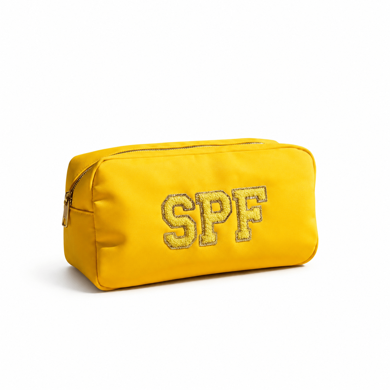 "SPF" Medium Pouch, Yellow - The Happy Tribe