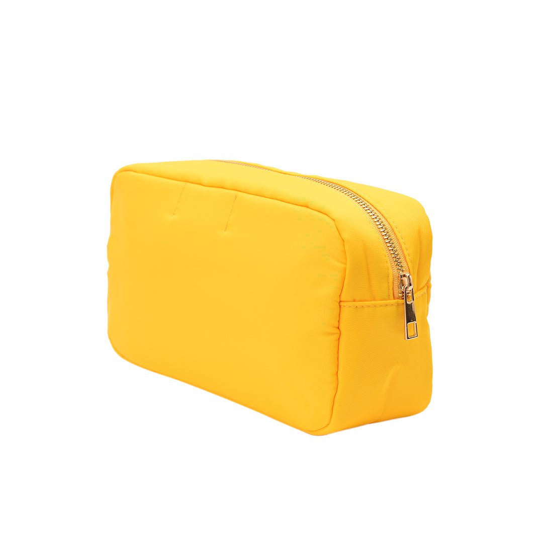 "SPF" Medium Pouch, Yellow - The Happy Tribe