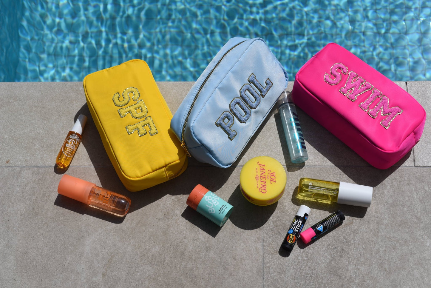 "SPF" Medium Pouch, Yellow - The Happy Tribe