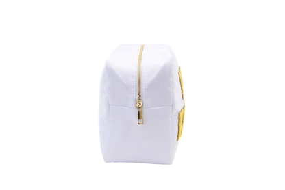 "Sun-Kissed" Large Pouch, White - The Happy Tribe