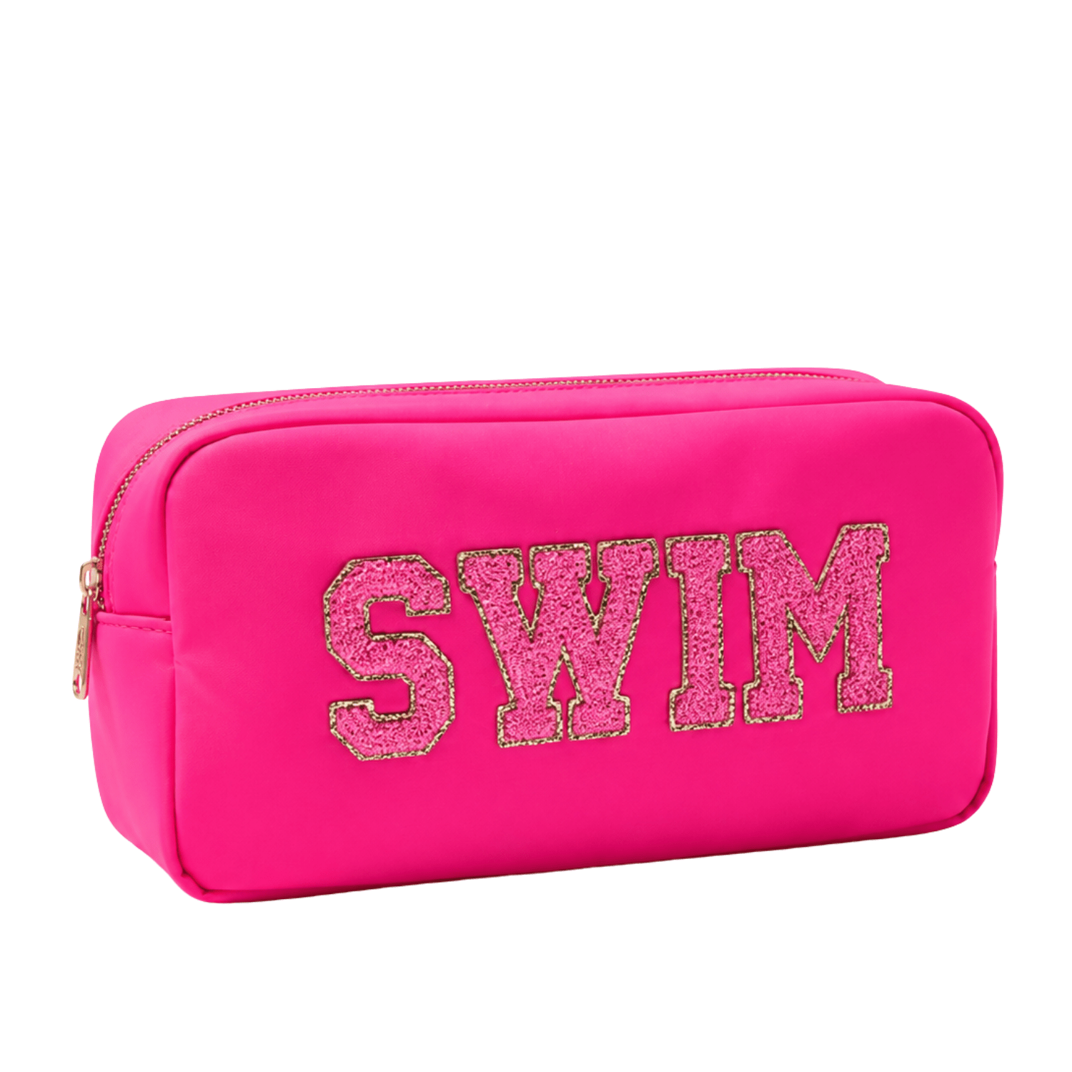 "Swim" Medium Pouch, Neon Pink - The Happy Tribe