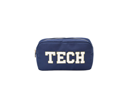 "Tech" Medium Pouch, Navy - The Happy Tribe